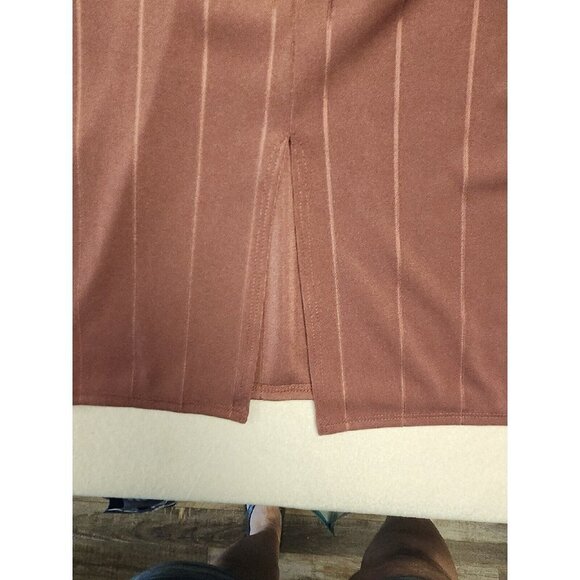 Charlotte Russe High Neck Sleeveless Maxi Dress Mauve Sz XL New - Picture 8 of 8